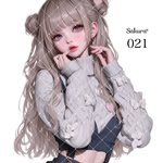 《No.021》オリジナル人物ステッカー 女の子 シール ステッカー