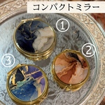 アルコールインクアート♡コンパクトミラー🪞2