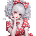 《No.127》オリジナル人物ステッカー 女の子 シール ステッカー