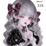 《No.318》オリジナル人物ステッカー 女の子 シール ステッカー