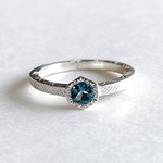 London blue topaz ring