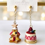 きらめくいちごの贈り物　ピアス／イヤリング＊ミニチュア