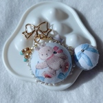 [ウサギとベイビーブルー] vol.1 yaco Key chain ~ゆめのあとシリーズ ~