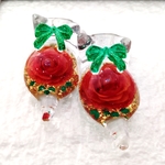 ☆レジンアートペイント☆3D絵画☆クリスマスローズ猫ちゃんA☆