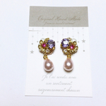 flower ビジューピアス、イヤリング