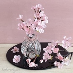リニューアル！数量限定！薄紅桜のフェイクウォーターアレンジ（マジカルウォーター）