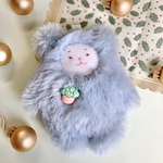 11/15　10時開始「新作！テディベア耳・スカイブルー」ゆきおとこの　にしくん※送料込