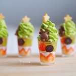 聖なる夜のツリーパフェ