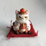 馬と猫で鏡餅(午年)馬に変装ver.