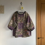 ウィリアムモリスコットンのボリューム袖プルオーバー