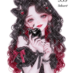 《No.559》オリジナル人物ステッカー 女の子 シール ステッカー