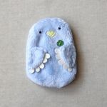 もふもふ動物ぬいぐるみポーチ（青い鳥B）