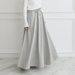 スウェットマキシスカート　グレー　0086Grey