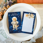 ミニカード6枚入り｜宇宙飛行士猫 ミニメッセージカード 茶トラ猫 