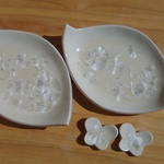 和菓子皿（雪）【4個組】