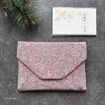 数寄屋袋(唐草花尽くし)   御朱印帳入れ  和柄ポーチ  Sukiyabag  Kimonobag