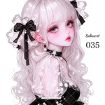 《No.035》オリジナル人物ステッカー 女の子 シール ステッカー