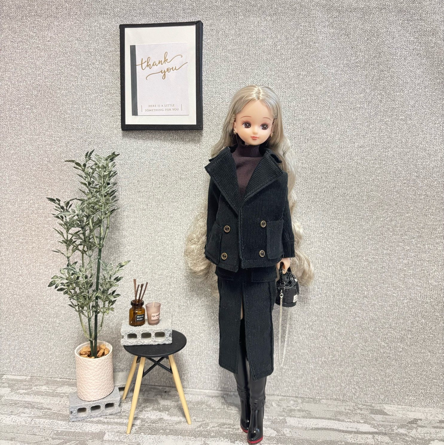 ❤️マントルピース　ブラック　ミディブライス　オビツ　サイズ ❤️マントルピース ブラック ミディブライス オビツ サイズ