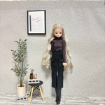 黒　カーゴ　スカート　のみ　ピュアニーモ　リカちゃん　ワンピース　ドール　コート