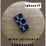 【12】タンバリン♡ミナペルホネン♡iphone17手帳型ケース