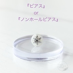 ひとつから選べる 粒々-on- ピアス/ノンホールピアス｜小粒レジン・オフィス・ナチュラル・透明感