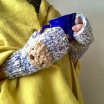 ワンコのお散歩手袋/ハンドウォーマー/北欧/手袋/冬/犬