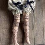 2708 シックなブラウン系刺繍レース ブライスさん 靴下  Blythe ブライス アウトフィット 洋服 リカちゃん 2