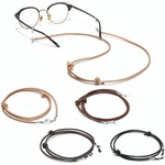 2WAY ワイドレザーストラップ メガネチェーン 眼鏡チェーン マスクホルダー マスクコード マスクストラップ マルチカラー 