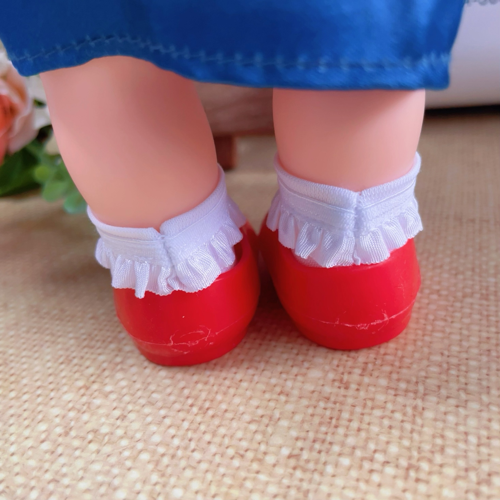 靴 靴下 赤 白 人形 メルちゃん ソランちゃん ネネちゃん レミンちゃん