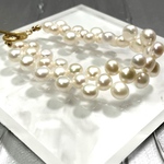 淡水パール　クロス　マンテルブレス　ゴールド