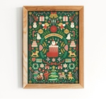 クリスマスの宝箱　インテリアポスターA4サイズ