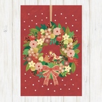 クリスマスリース　ポストカード2枚セット