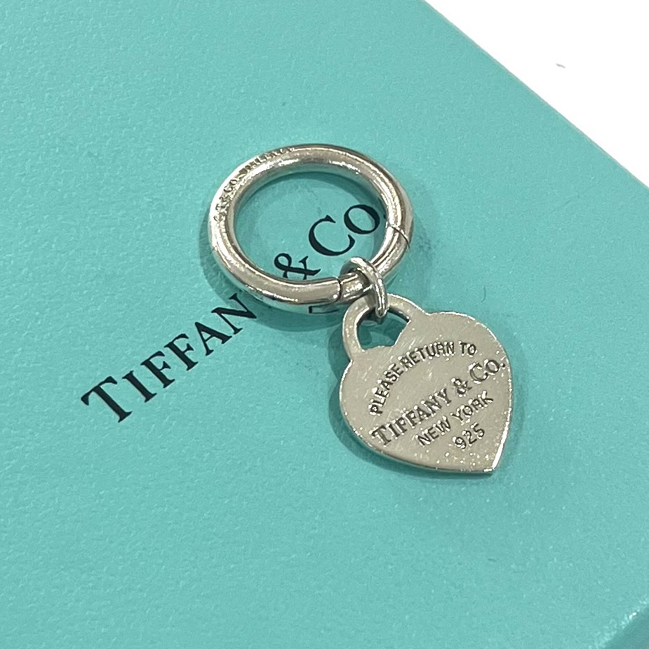 リターントゥティファニー ハートタグチャーム／シルバー925／ヴィンテージ ティファニー パーツ名作Return to Tiffany キーリング　バッグチャーム　キーホルダー
