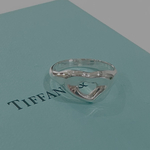 【TIFFANY&CO】T2003 オープンハートリング／12.5号／シルバー925／永遠の名作／ヴィンテージ ティファニー 指輪　メンズリングビンテージ シルバーアクセサリー　アンティー　