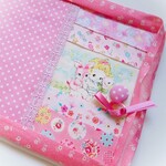 作成キット　赤ちゃんとうさぎさんのお散歩♪母子手帳ケース　マルチお薬手帳通帳ケースお花とパッチワーク♪ハローベイビー手作りキット