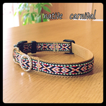 ワンちゃんの首輪  ＝native  carnival＝  ベージュ