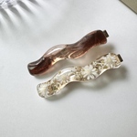 ＼アクセス数Ｎｏ．1／うねうねヘアクリップ  【ブラウン】ニュアンスヘアクリップ 