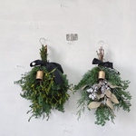 christmas swag bouquet ✩.*˚ 針葉樹 香りのスワッグ ヤドリギ ユーカリ クリスマス