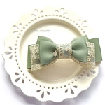 ＊刺繍レース＊大人可愛いリボンバレッタ