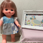 メルちゃん 水色のカラフルワンピース