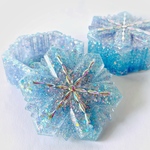 雪の結晶　小物入れ　アクセサリー　収納　ジュエリートレイ　オブジェ　