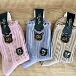 デザイナーおすすめ☆毛並みまで感じる猫さん刺繍のソックス『サビ猫FURIKAKE』