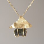 specimen  トルマリンと真鍮のネックレス ◼pivo◼2440