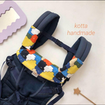 new//むぎゅっと 抱っこ紐よだれカバー ハンドメイド 2点セット 難あり