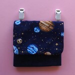 ティッシュケース付き　宇宙柄移動ポケット