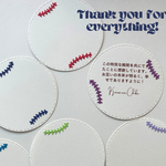 150枚　野球　ソフト　ボール型メッセージカード　パステル