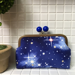 まんまるゲンコの星空がま口ポーチ