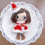 No.185クリスマス ワンピースセット(銀)