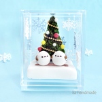 シマエナガのミニチュアクリスマスフィギュア