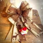 クリスマス　リボン飾り　ツリートップ　クリスマスツリー　クリスマスリース　クリスマススワッグ　オーナメント　ラッピング